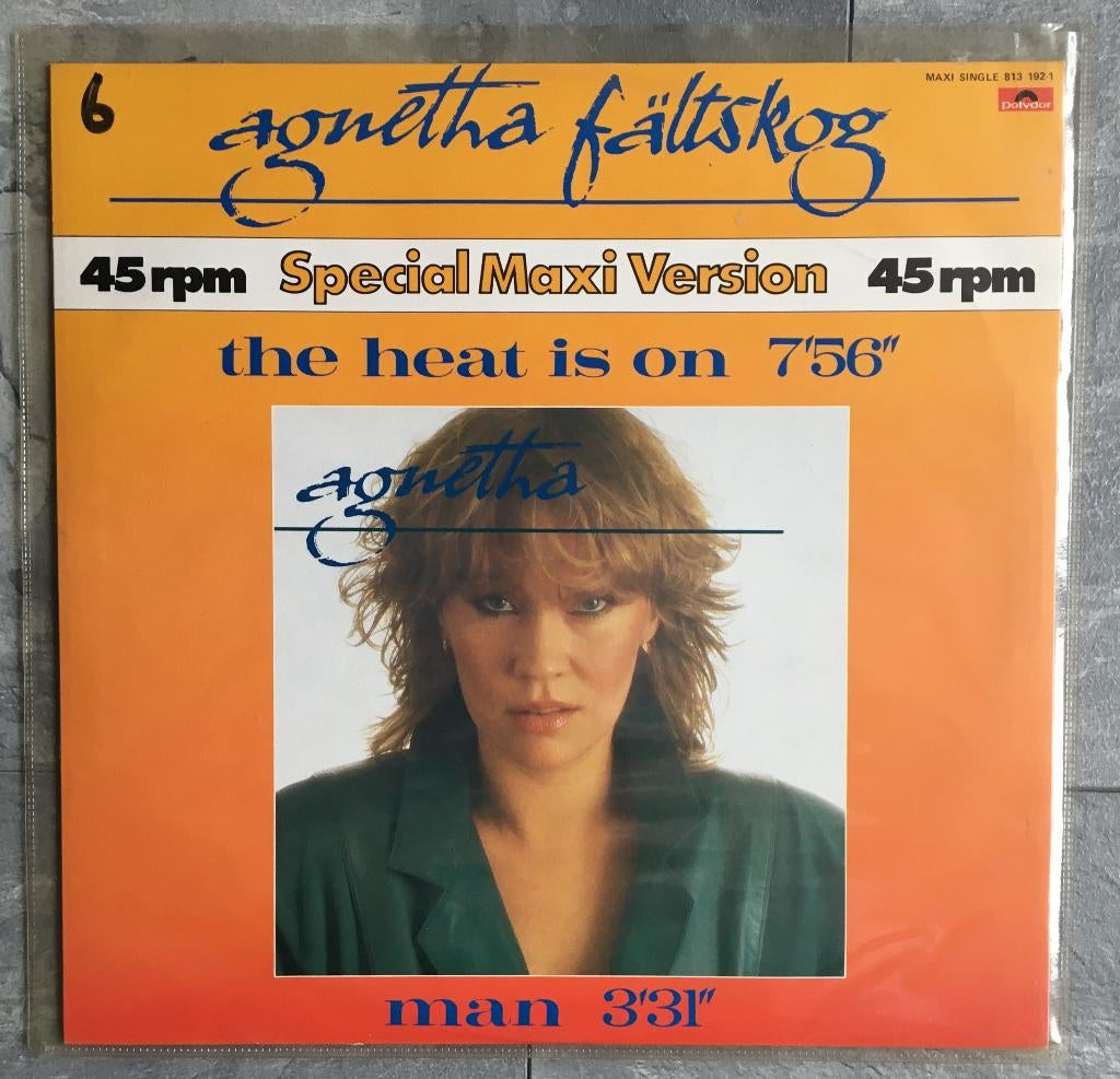 Agnetha Fältskog ‎– The Heat Is On op Maxi Single, Maxi-single, 1980 - 1989, Ophalen of Verzenden, Pop
