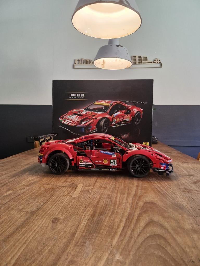 LEGO Technic Ferrari 488 GTE AF Corse #51, Overige merken, Auto, Groter dan 1:32, Ophalen of Verzenden