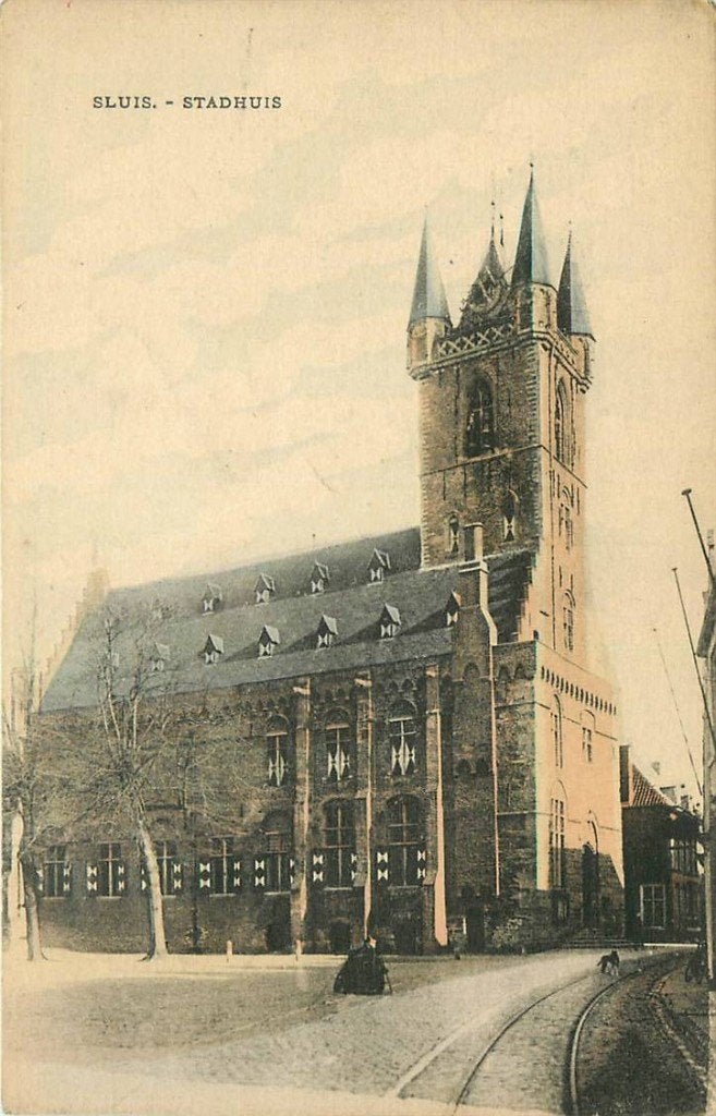 388-169-041 Sluis Stadhuis, Verzenden, Voor 1920, Zeeland