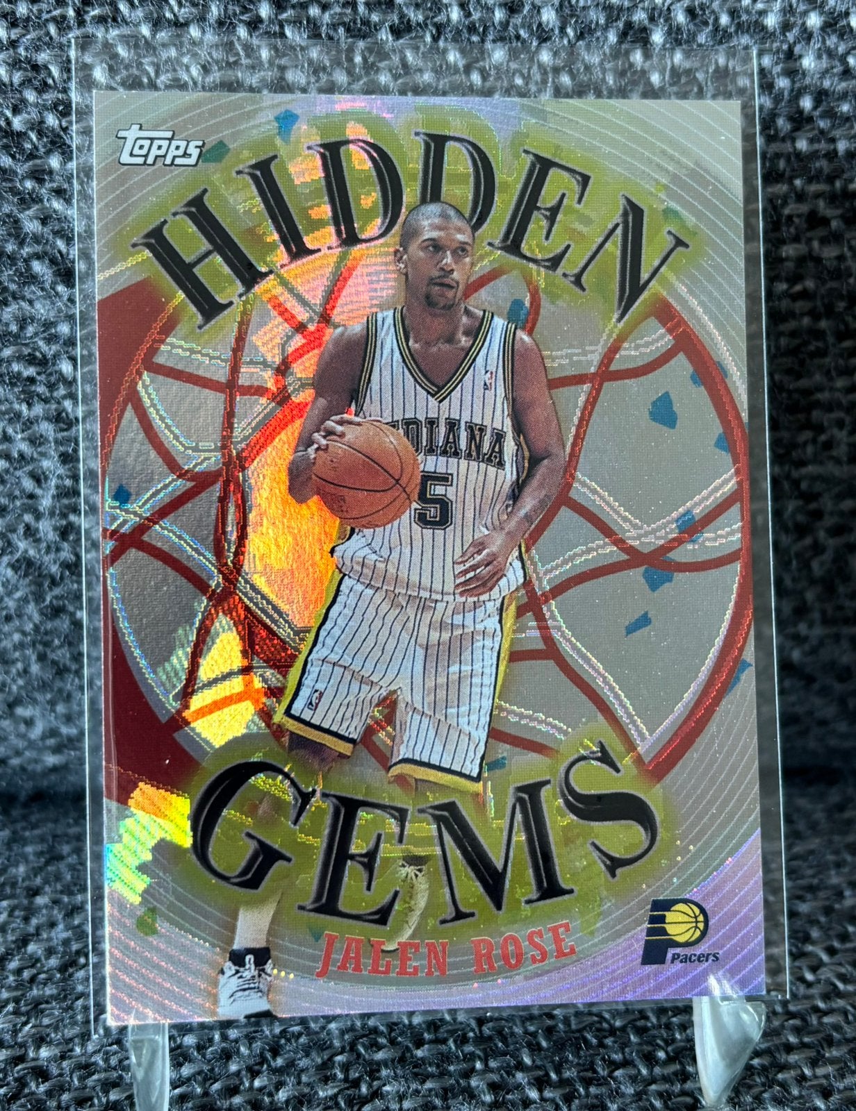 Jalen Rose Indiana Pacers Topps NBA basketball insert card, Ophalen of Verzenden, Nieuw, Plaatje