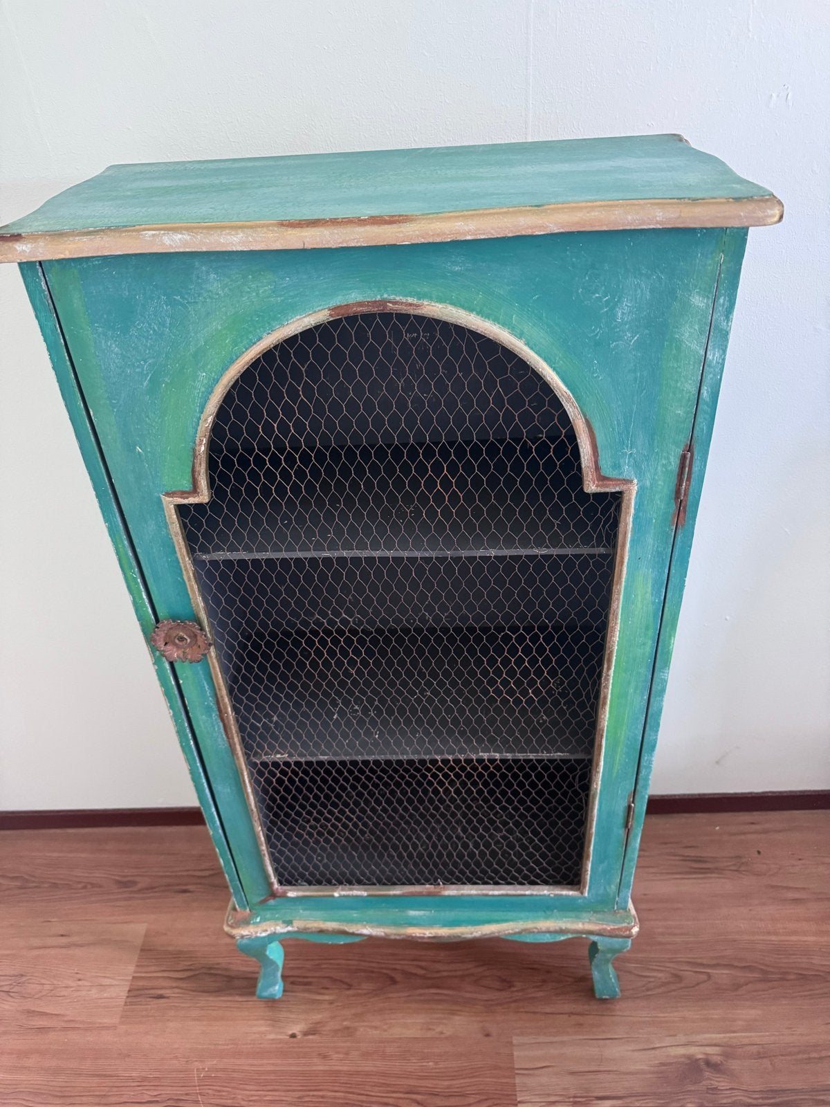 Bijzonder Ibiza kastje blauw roest goud 60x30x120, Ophalen
