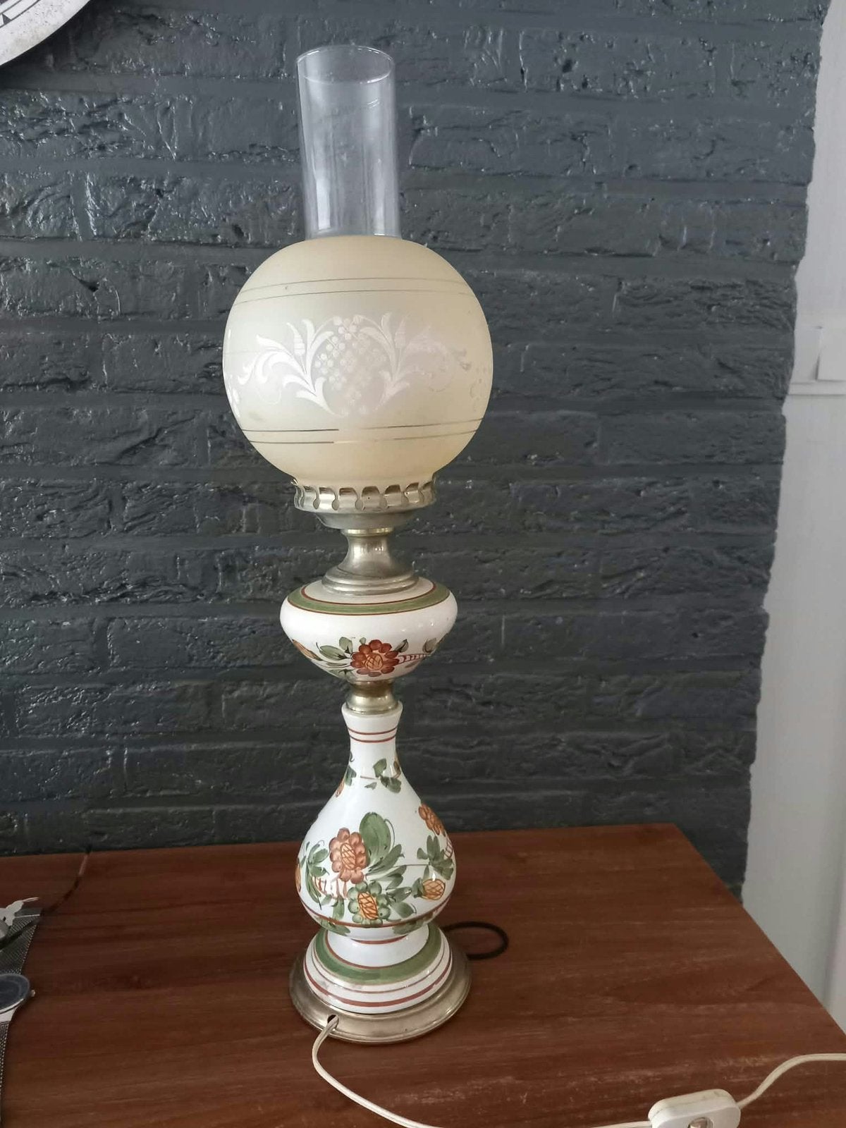Antieke lamp, Ophalen