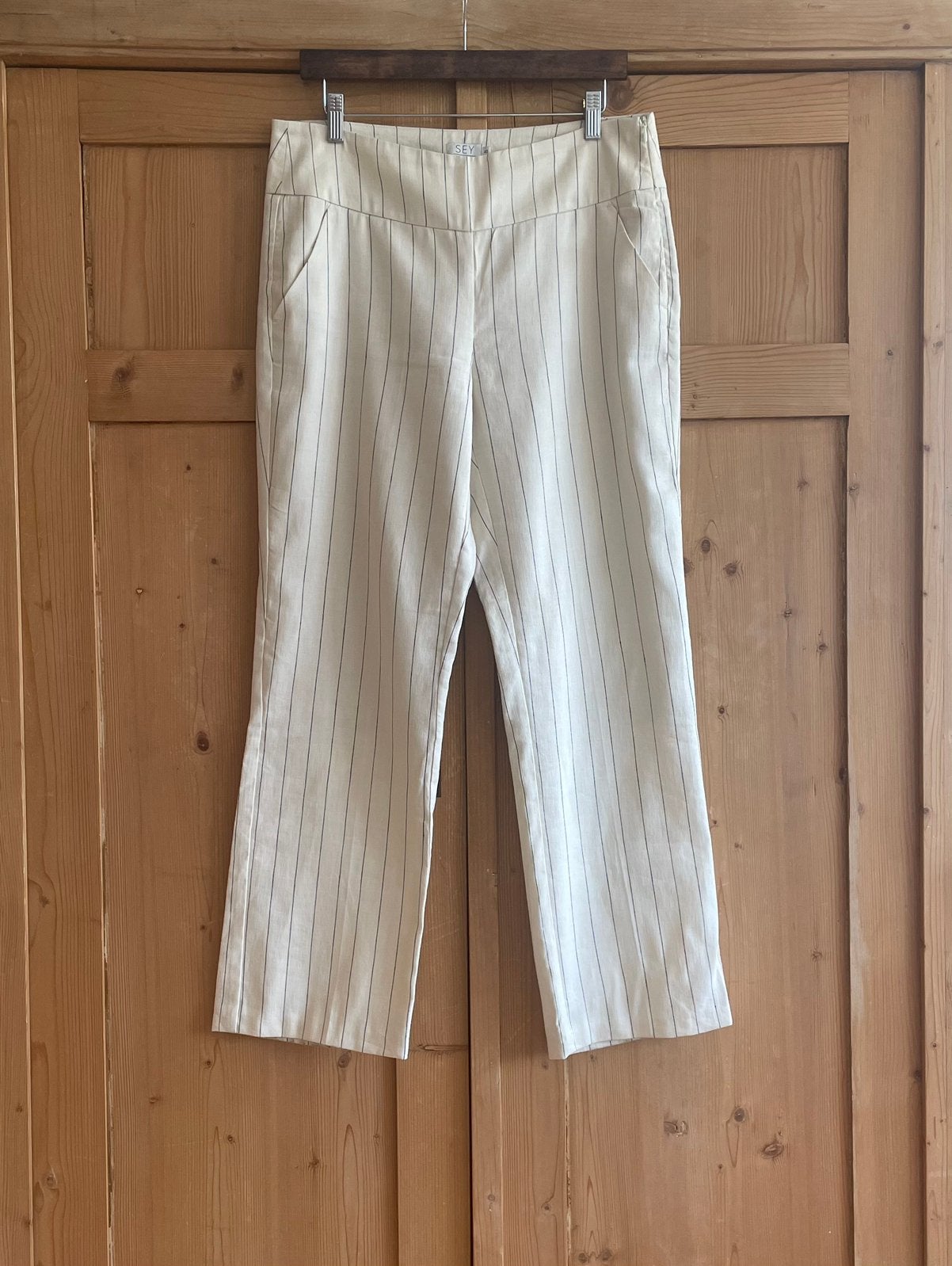 Linnen/katoenen broek van SEY Studio maat 40., Kleding | Dames, Verzenden, Zo goed als nieuw, Maat 38/40 (M)