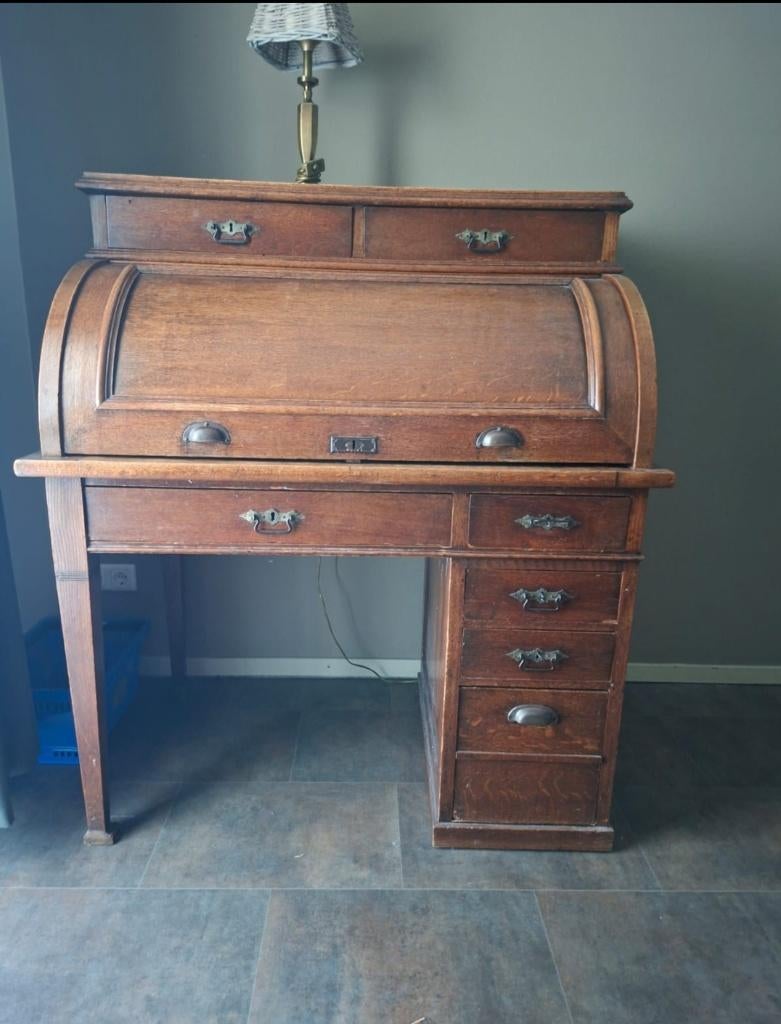 Antiek rolluik bureau te koop!, Antiek en Kunst, Ophalen