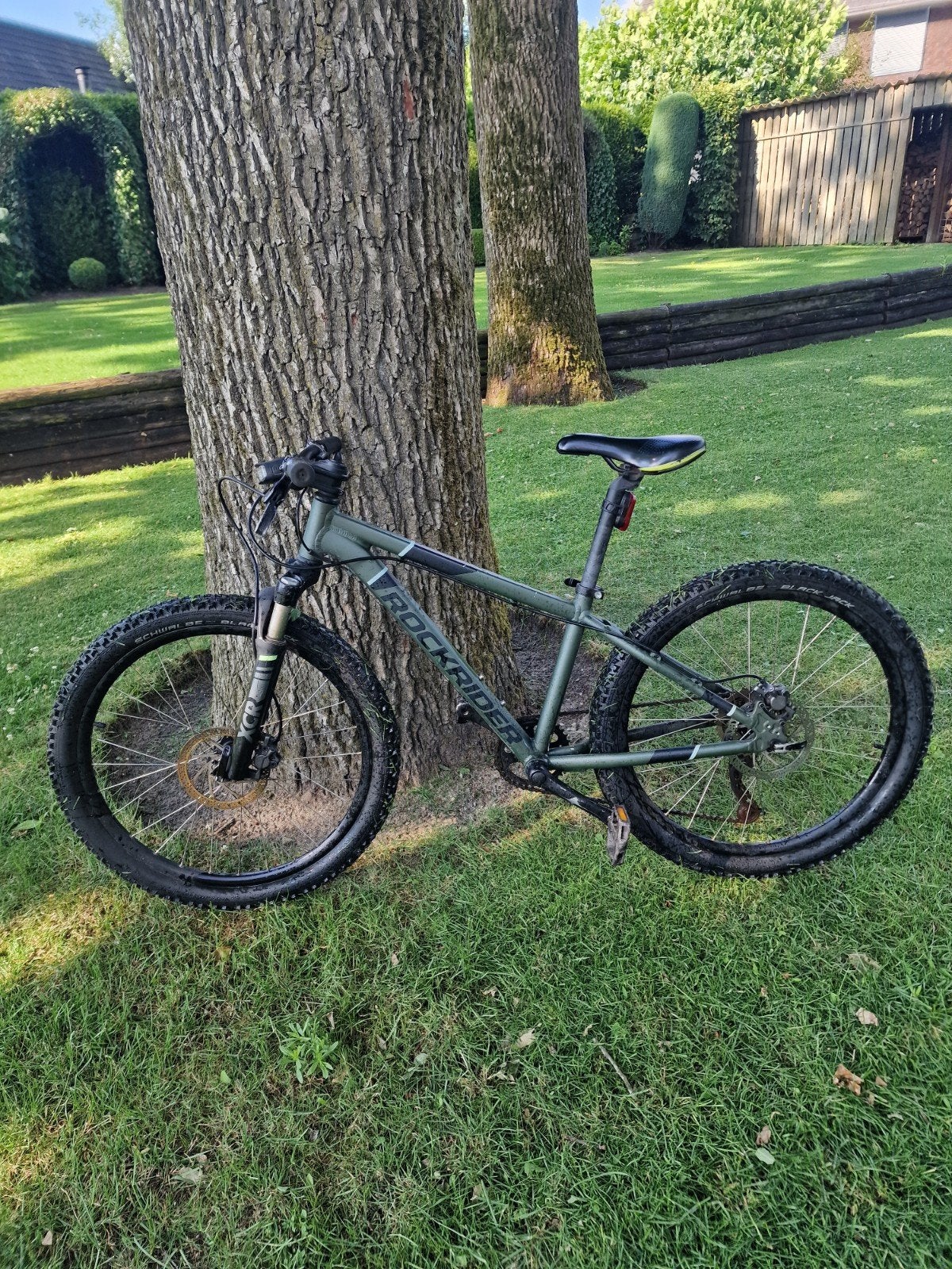 Mountainbike met 9 versnellingen en schijfremmen, Gebruikt, Fully, Schijfrem, Ophalen
