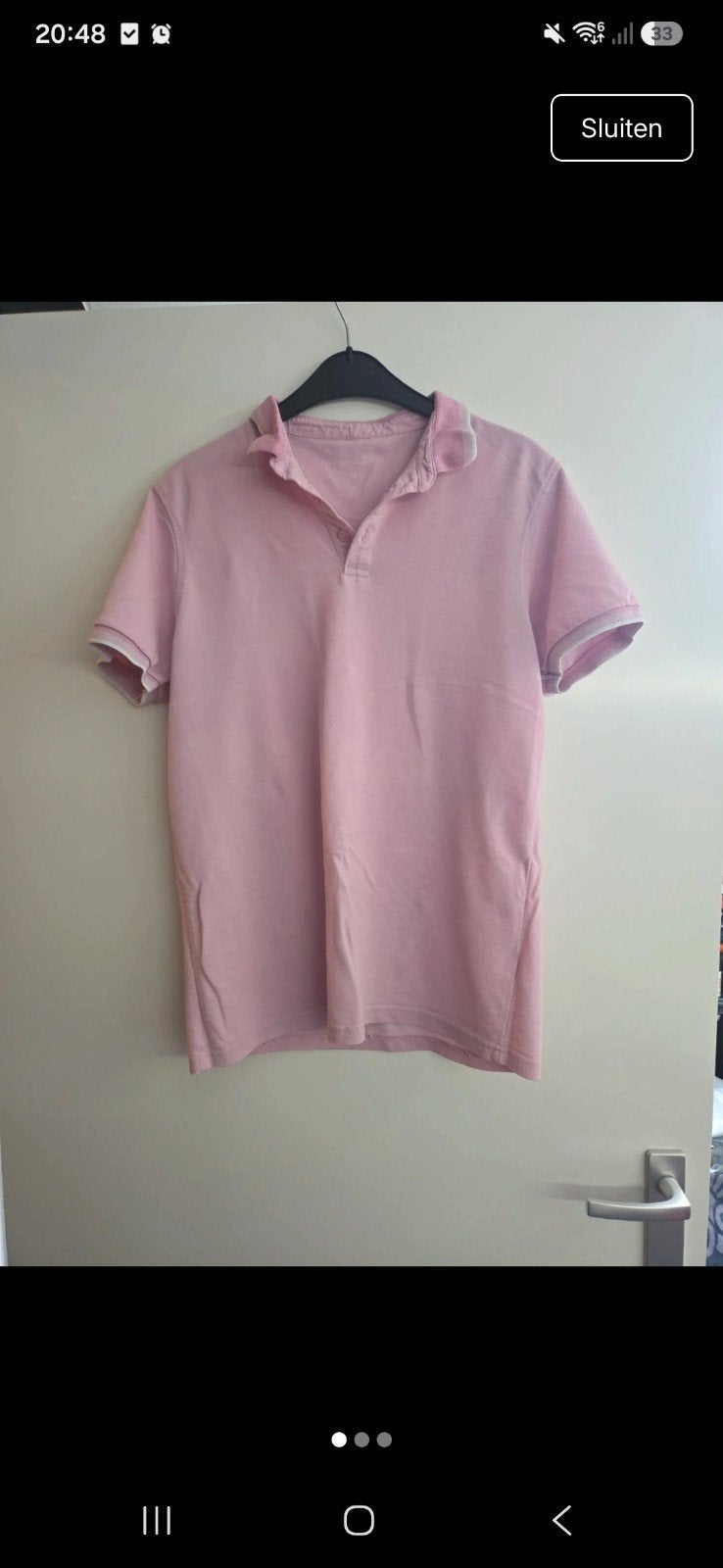 Roze polo shirt - Maat M, Kleding | Heren, Roze, Gedragen, Primark, Verzenden