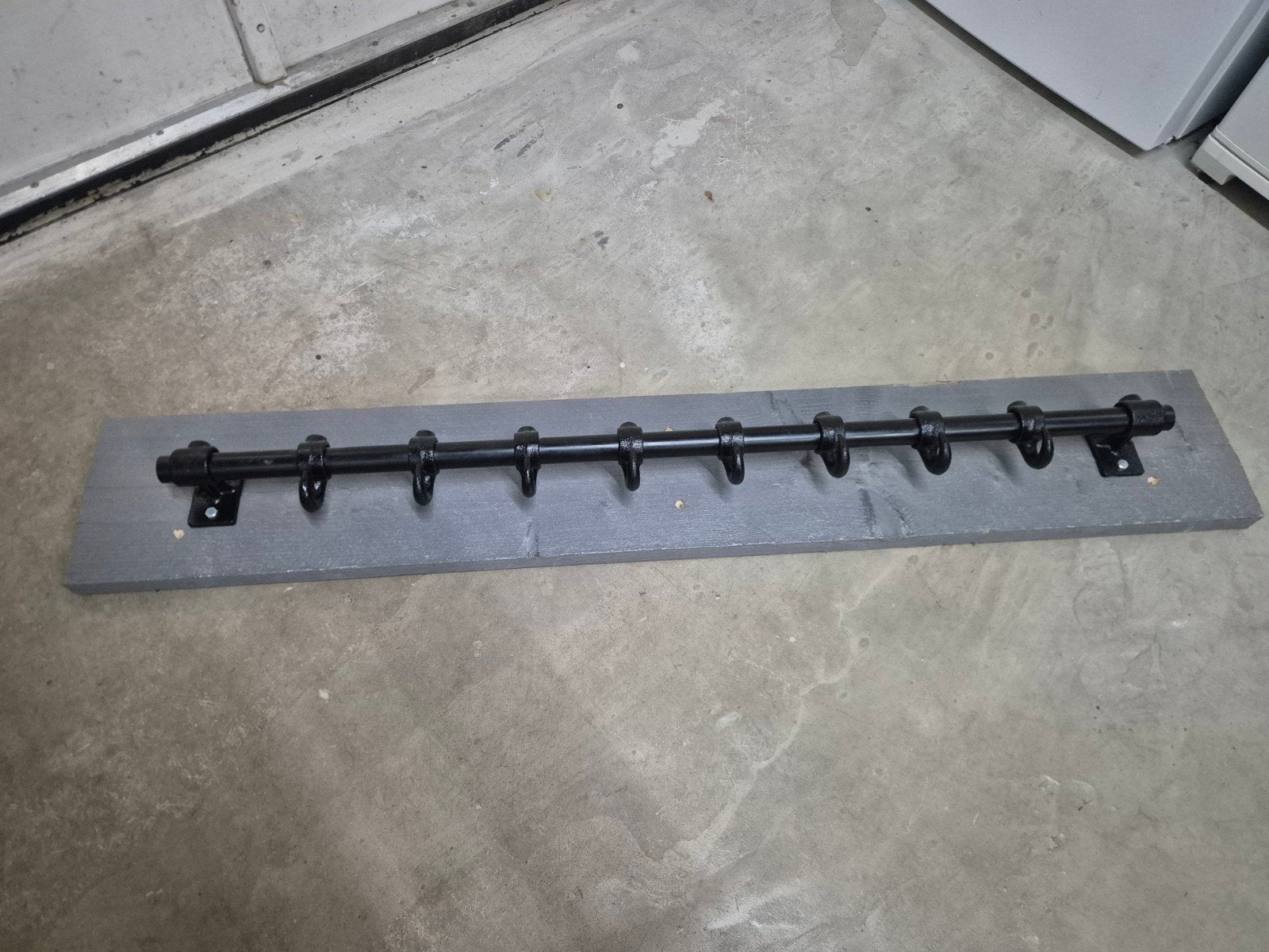 Kapstok van steigerhout en steigerbuis, Zo goed als nieuw, Minder dan 100 cm, Metaal, Ophalen