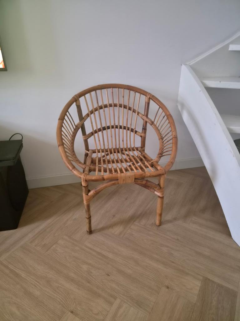 Xenos rotan stoel, Gebruikt, Overige kleuren, Riet of Rotan, Ophalen of Verzenden