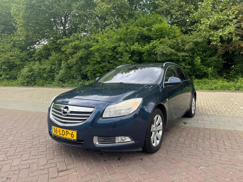 Opel Insignia Sports Tourer 1.6 T Edition, Euro 5, Gebruikt, Blauw, Origineel Nederlands