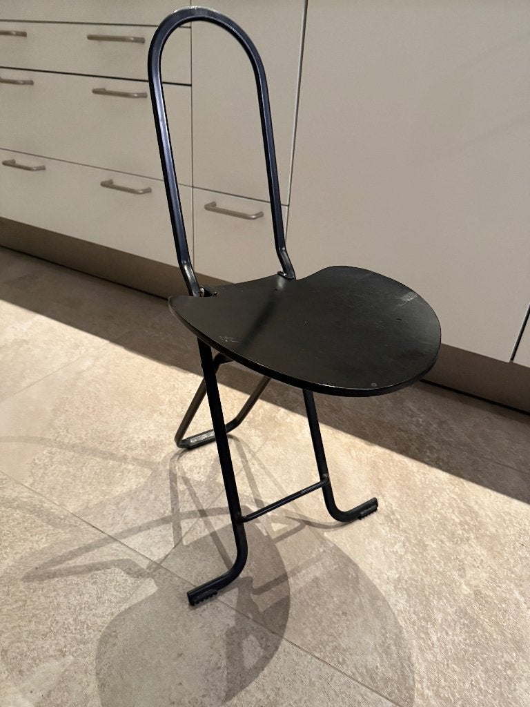 Dafne Daphne Gastone Rinaldi Paperclip chair, Ophalen, Italiaans Vintage Industrieel, Zwart, Zo goed als nieuw