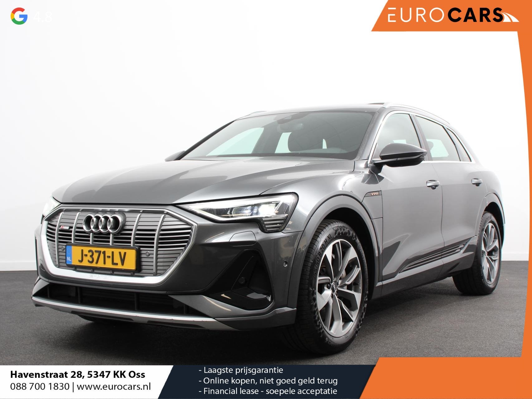 Audi e-tron 50 quattro S-Line edition Panoramadak Navigatie, Automaat, Zwart, 71 kWh, Vierwielaandrijving