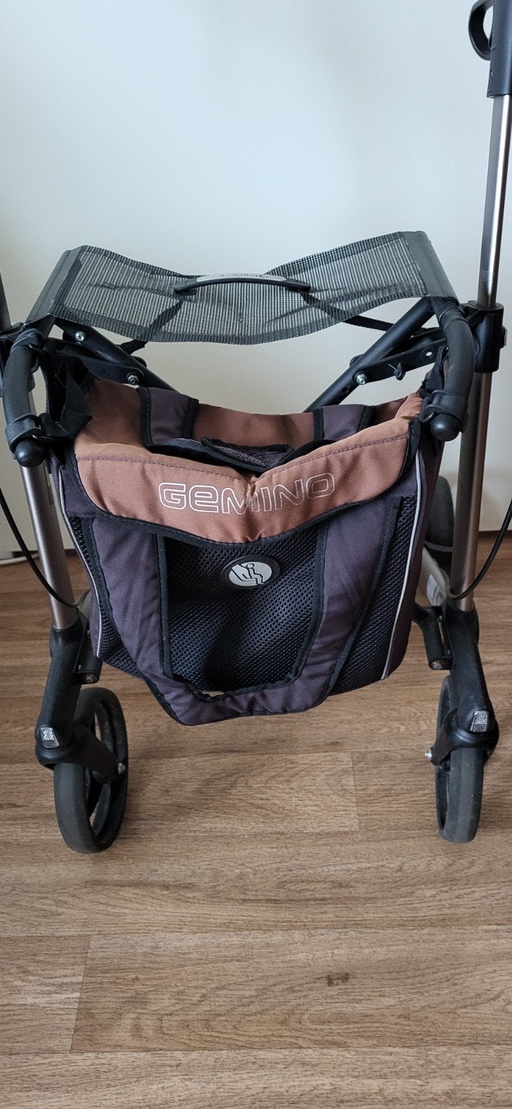 Gemino luxe boodschappentas voor rollator met ritsen izgs, Ophalen of Verzenden, Opvouwbaar, Zo goed als nieuw