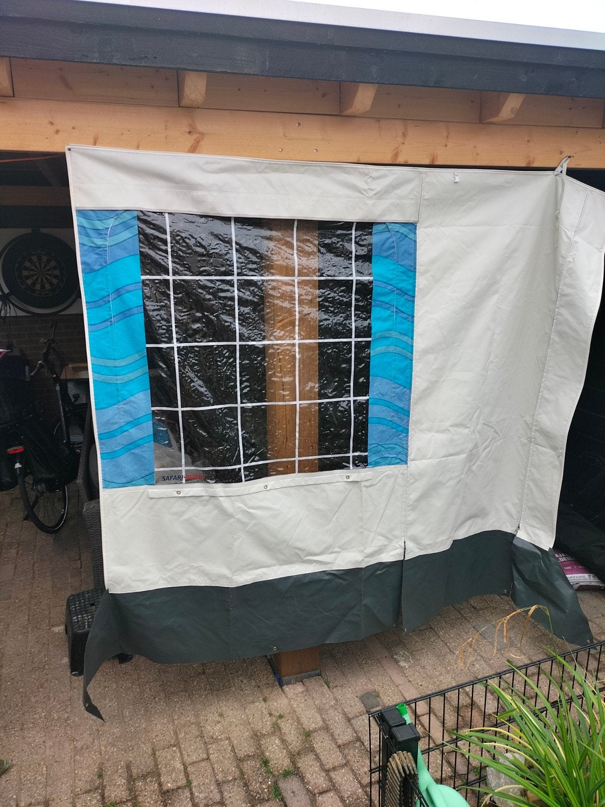 Fiamma Safari Room compleet met stokken, Ophalen of Verzenden, Gebruikt, Polyester, Fiamma