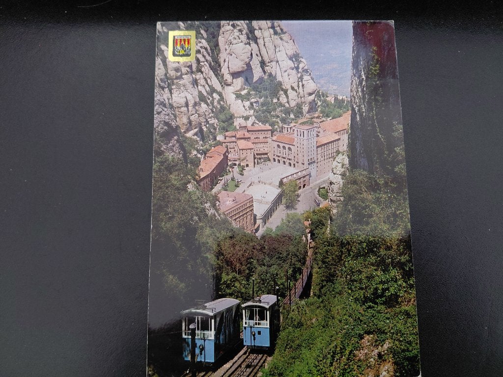 Kabelbaan, Montserrat, ongelopen., Verzenden, Zo goed als nieuw, Trein, Kaart of Prent