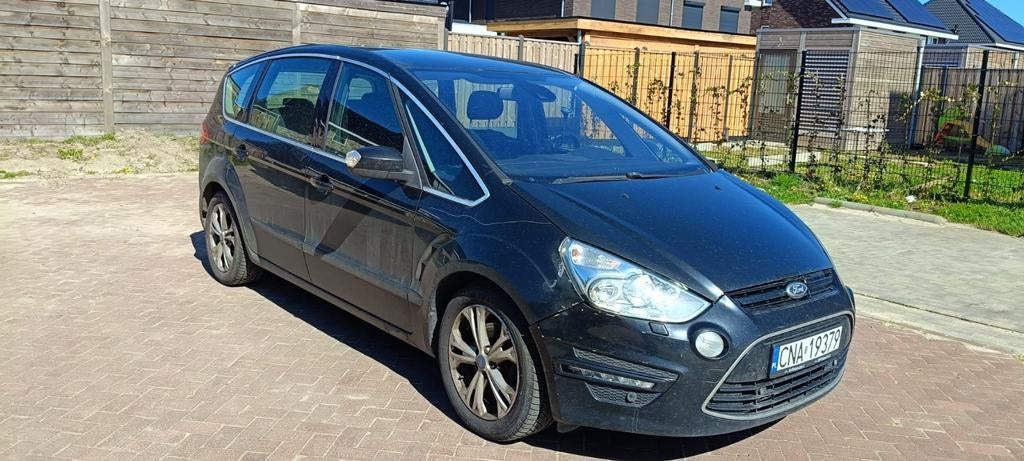 Ford S-Max 2.2 TD - 200 pk - 2013 - Pools kenteken - 1e eig, Auto's, Ford, Euro 5, Automatische klimaatregeling, Zwart, Alcantara