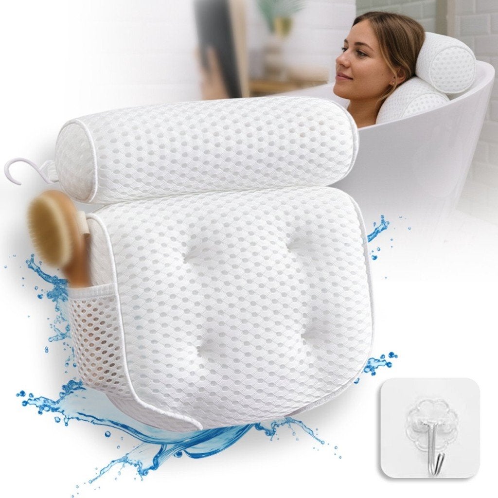 Badkussen (34,5x38cm) - Gratis, Huis en Inrichting, Verzenden, Nieuw, Badmat, Wit