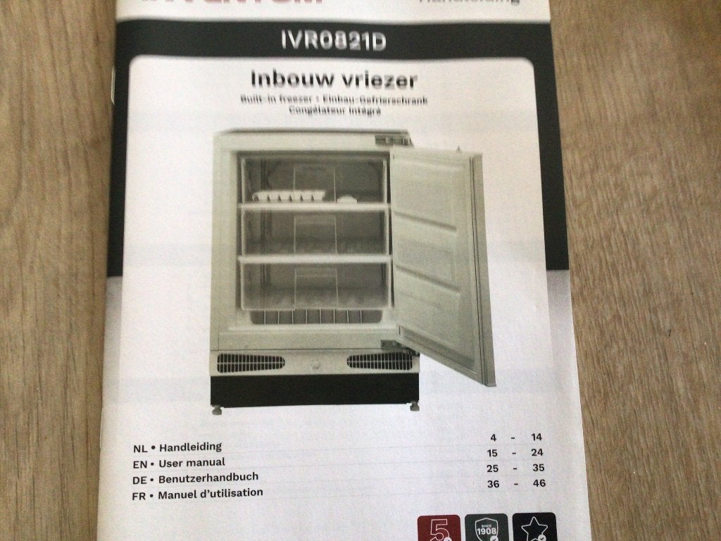 Inbouw vriezer, Witgoed en Apparatuur, Vriezers en Diepvrieskisten, Nieuw, Minder dan 60 cm, Inbouw, Ophalen