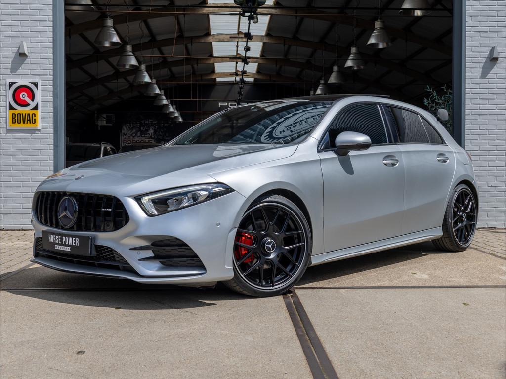 Mercedes-Benz A-Klasse 200 Launch Edition Premium Plus AMG *, Auto's, Mercedes-Benz, Gebruikt, Euro 6, 4 cilinders, Leder
