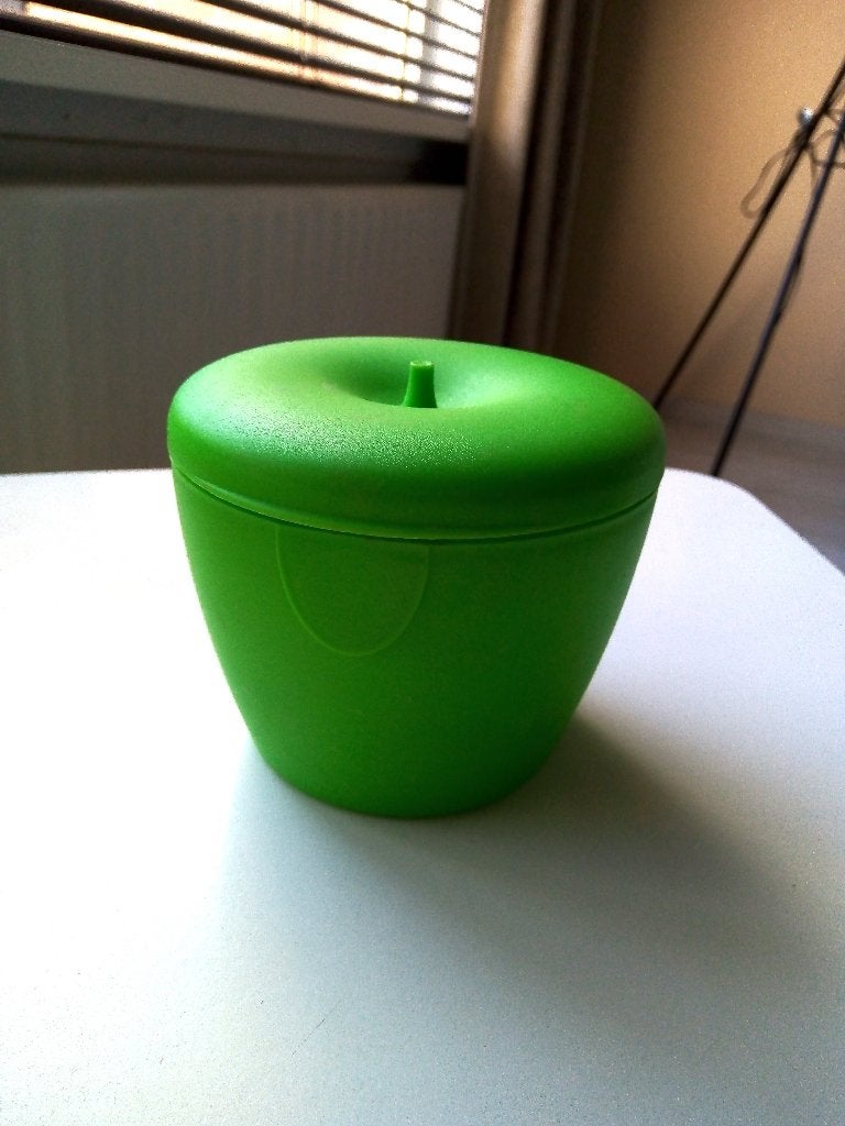 Vintage 90's Tupperware Appeldoos -groen met CSM Suiker logo, Ophalen of Verzenden, Overige typen