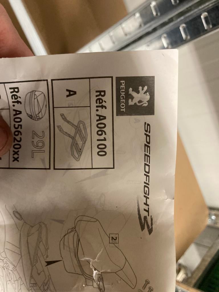 Achterdrager beugel peugeot speedfight 3 nieuw, Ophalen of Verzenden, Nieuw, Peugeot