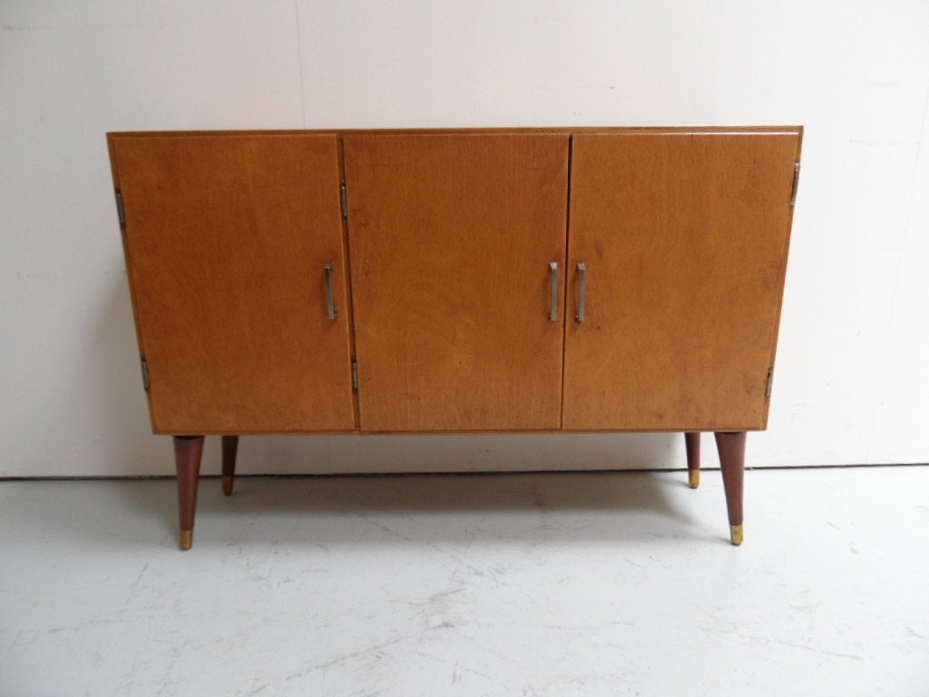 vintage sideboard fifties, 100 tot 150 cm, Onbekend, Ophalen of Verzenden, Zo goed als nieuw