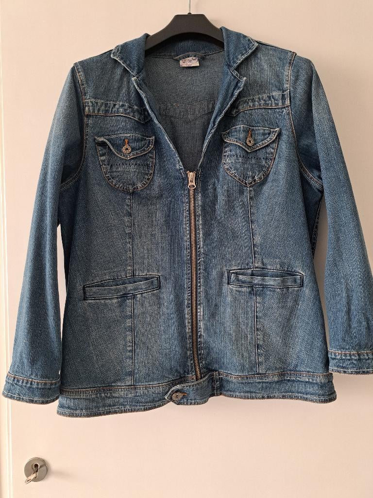 Denim jasje 48 Etam, Blauw, Maat 46/48 (XL) of groter, Ophalen of Verzenden, Zo goed als nieuw