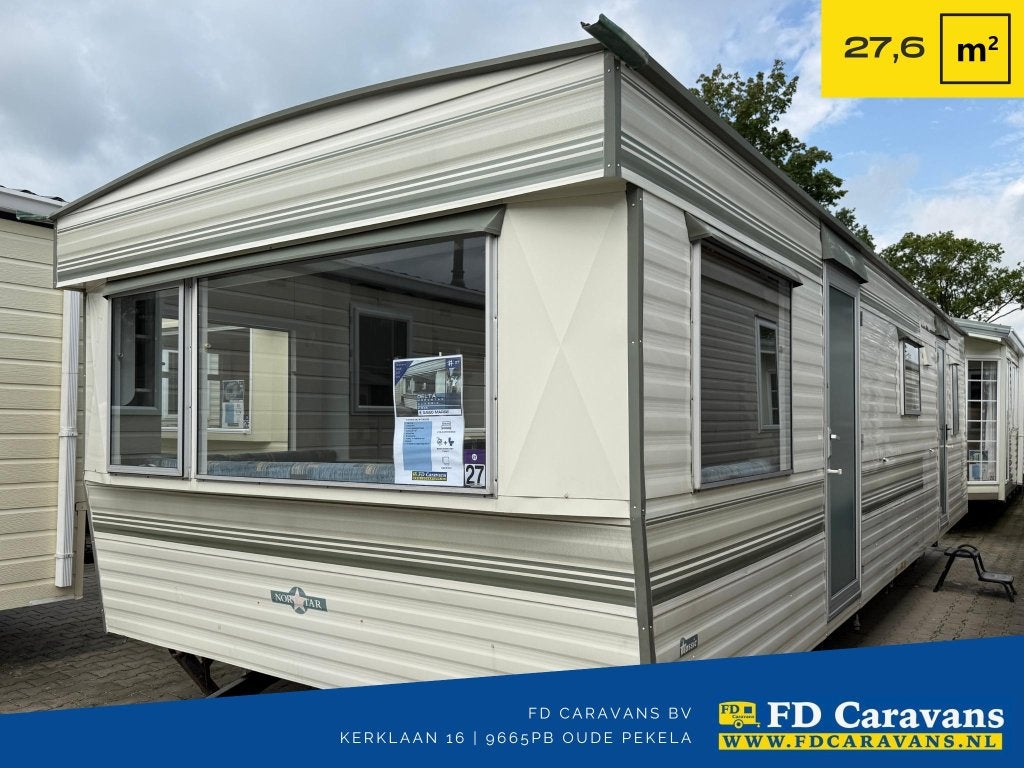 Delta Nordstar Classic 8.90x3.10 2 Slpk Incl. transport, Caravans en Kamperen, Stacaravans, Tot en met 4