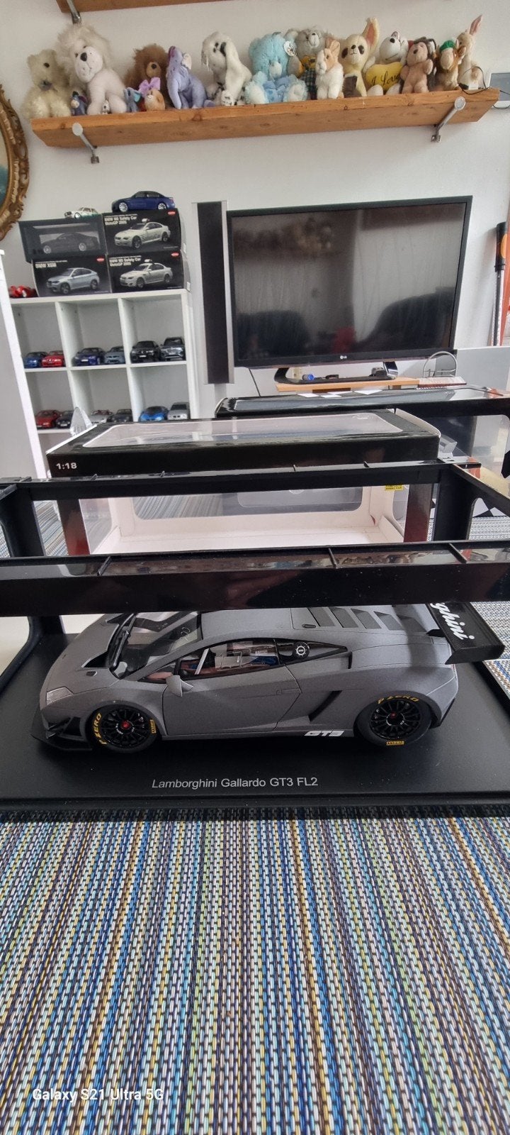 LAMBORGHINI GALLARDO GT3 FL2 MAT AUTOART, Ophalen of Verzenden, Zo goed als nieuw, Autoart