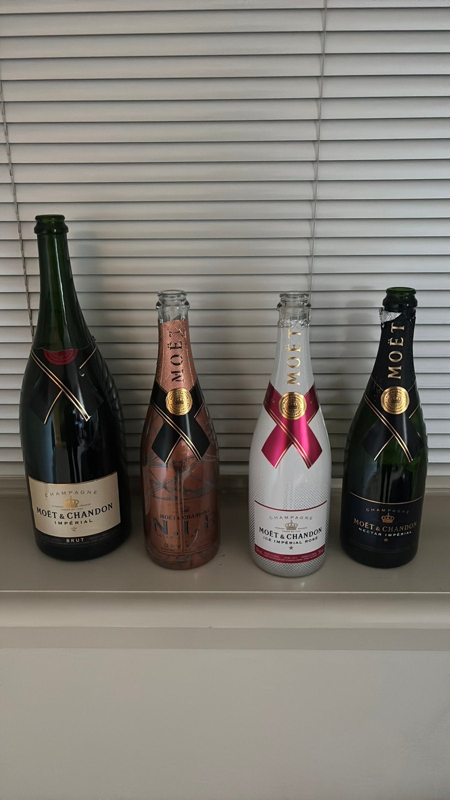 Lege Moet en Chandon Flessen, Ophalen of Verzenden, Gebruikt, Frankrijk, Champagne