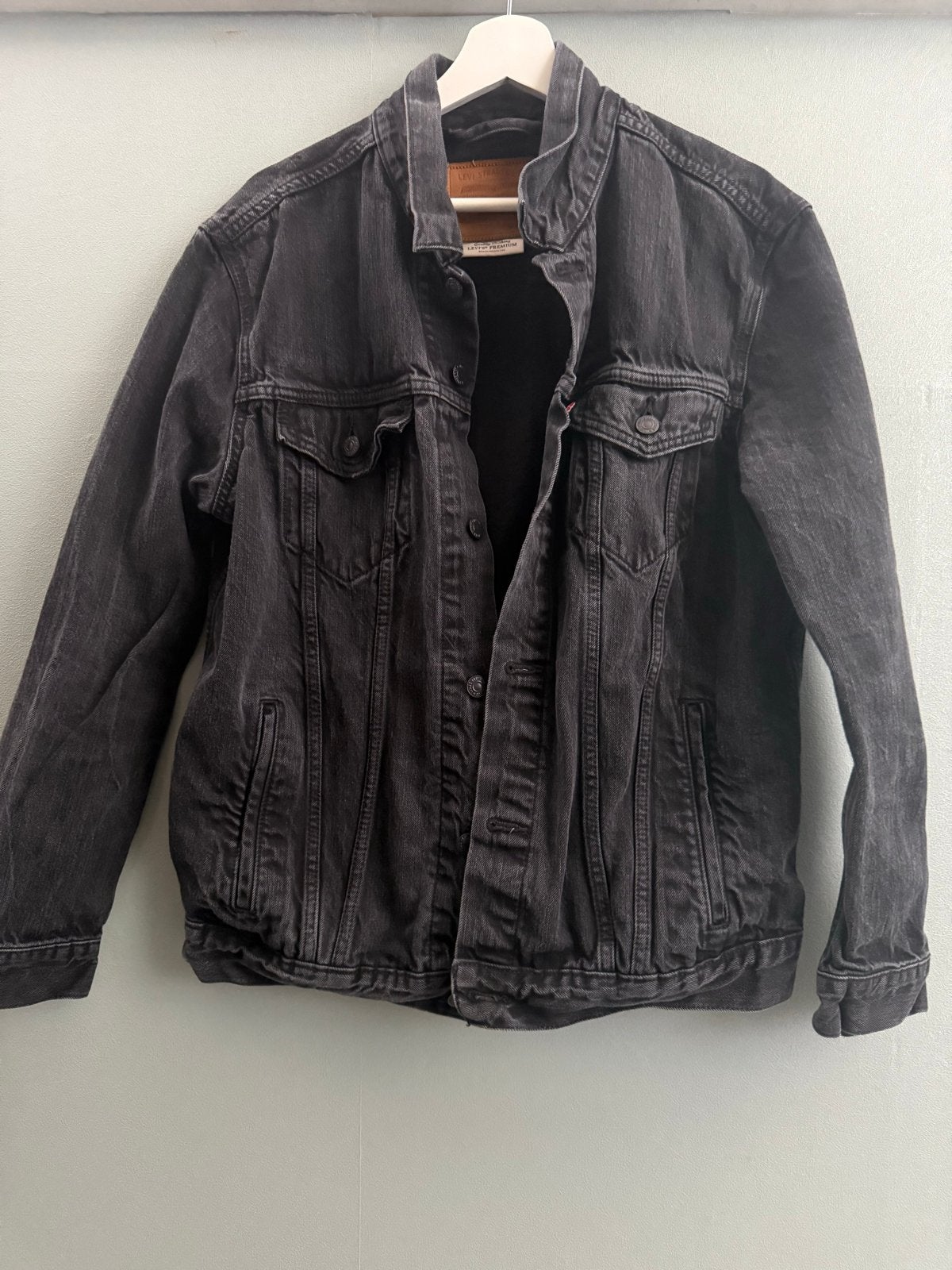 Levi's Premium spijkerjack - Zwart - Maat L, Ophalen, Zo goed als nieuw, Maat 52/54 (L), Zwart