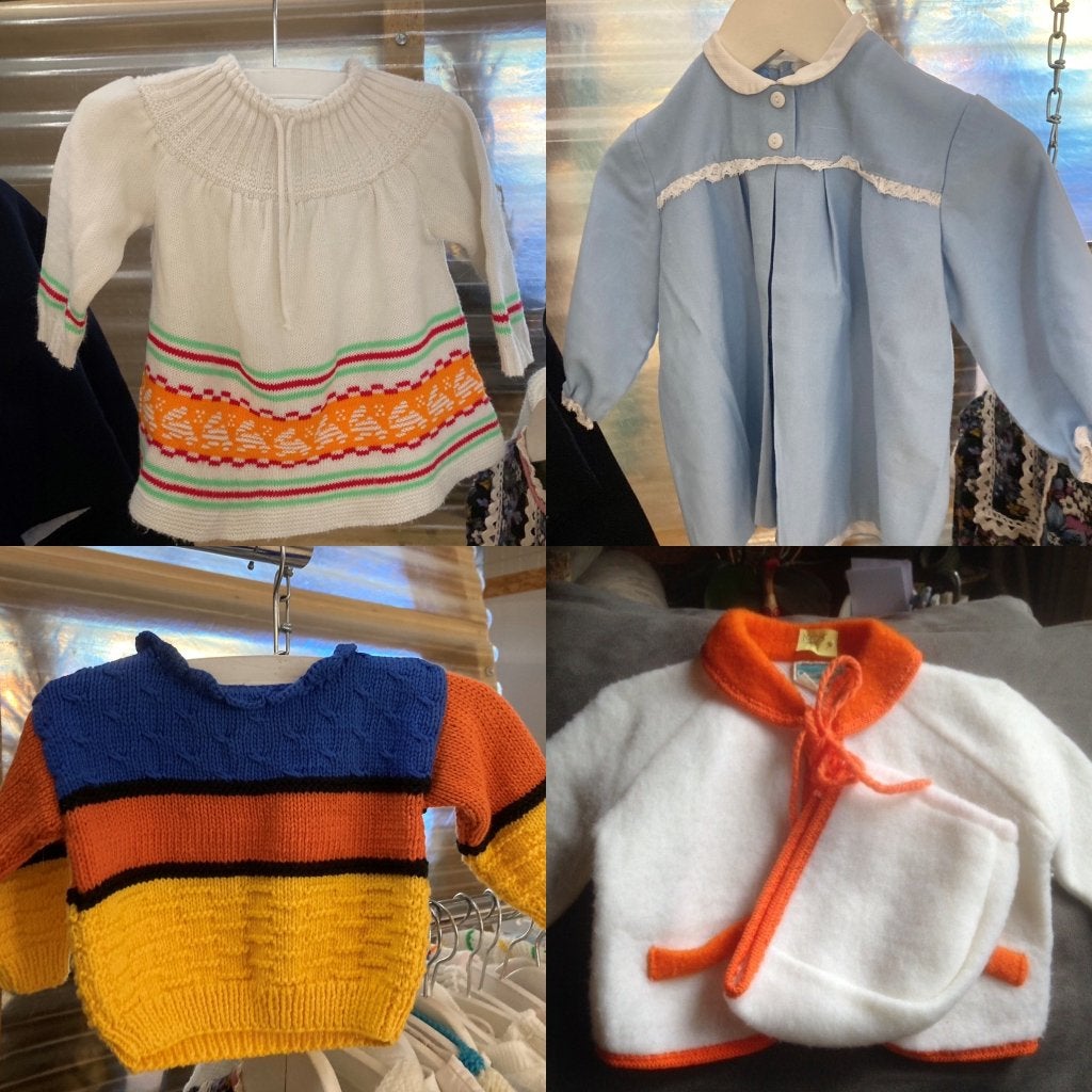 Vintage / Babykleertjes Jaren 70 / maat: 62 - 68, Kinderen en Baby's, Babykleding | Maat 62, Jongetje of Meisje, Ophalen of Verzenden