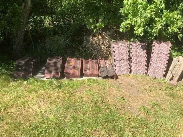 dakpannen, Ophalen, Gebruikt, Steen of Klei, 5 tot 10 m²
