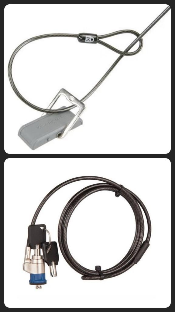 Kensington Desk Mount Cable Anchor + Key Cable Lock 1.8m, Ophalen of Verzenden, Nieuw