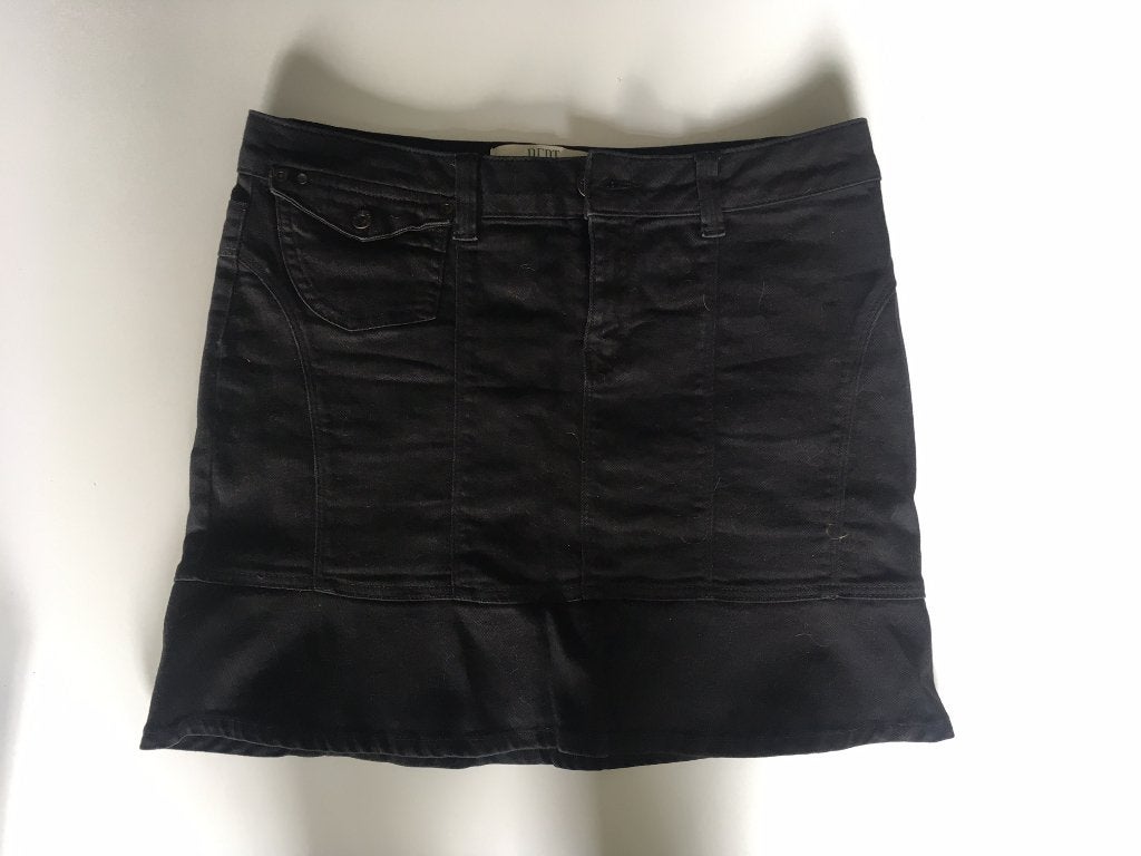 Spijkerrok dept zwart maat m, Maat 38/40 (M), Zwart, Ophalen of Verzenden, Gedragen