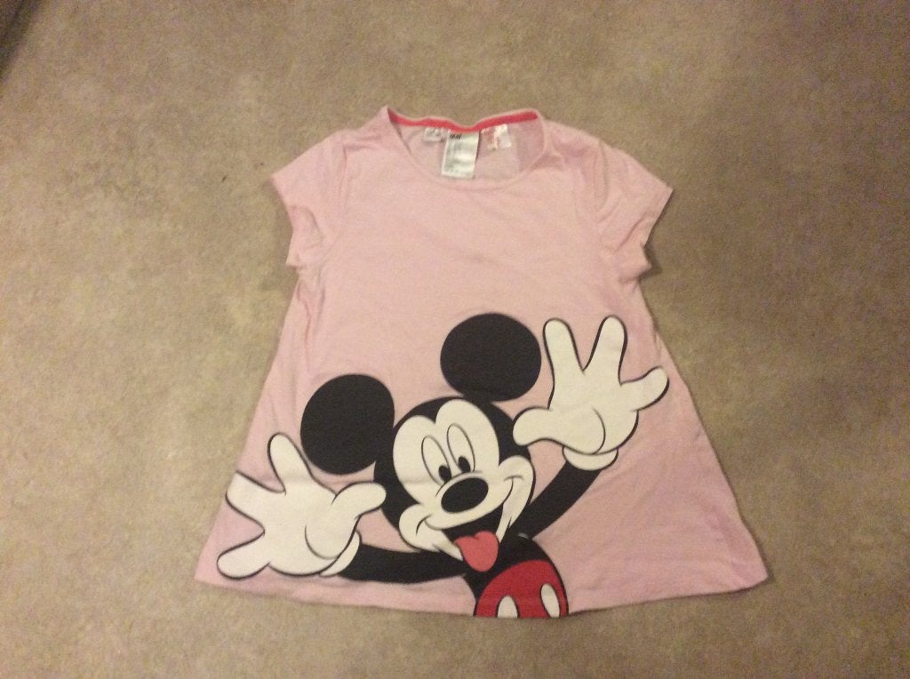 H&M shirt Mickey Mouse maat 146 / 152, Gebruikt, Meisje, H&M, Ophalen of Verzenden