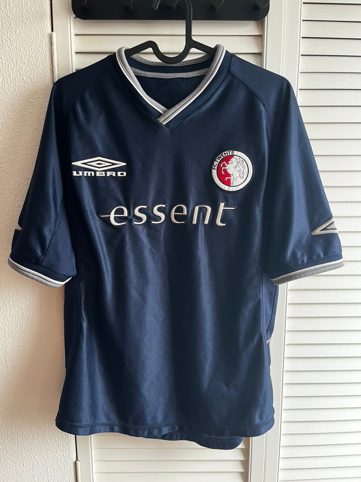 Retro FC Twente 2001/2002 uit shirt, Ophalen of Verzenden, Gedragen, Maat 46 (S) of kleiner, Voetbal