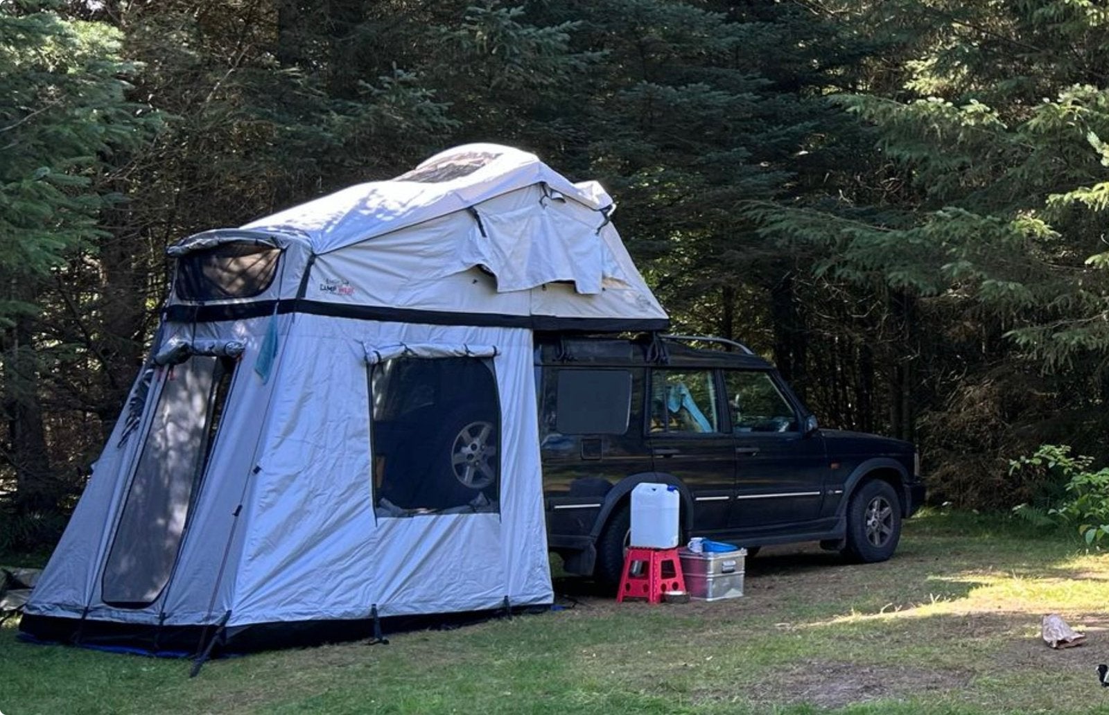 Daktent Campwerk Adventure 140 incl. ondetent en matras zgan, Ophalen, Zo goed als nieuw, Tot en met 2