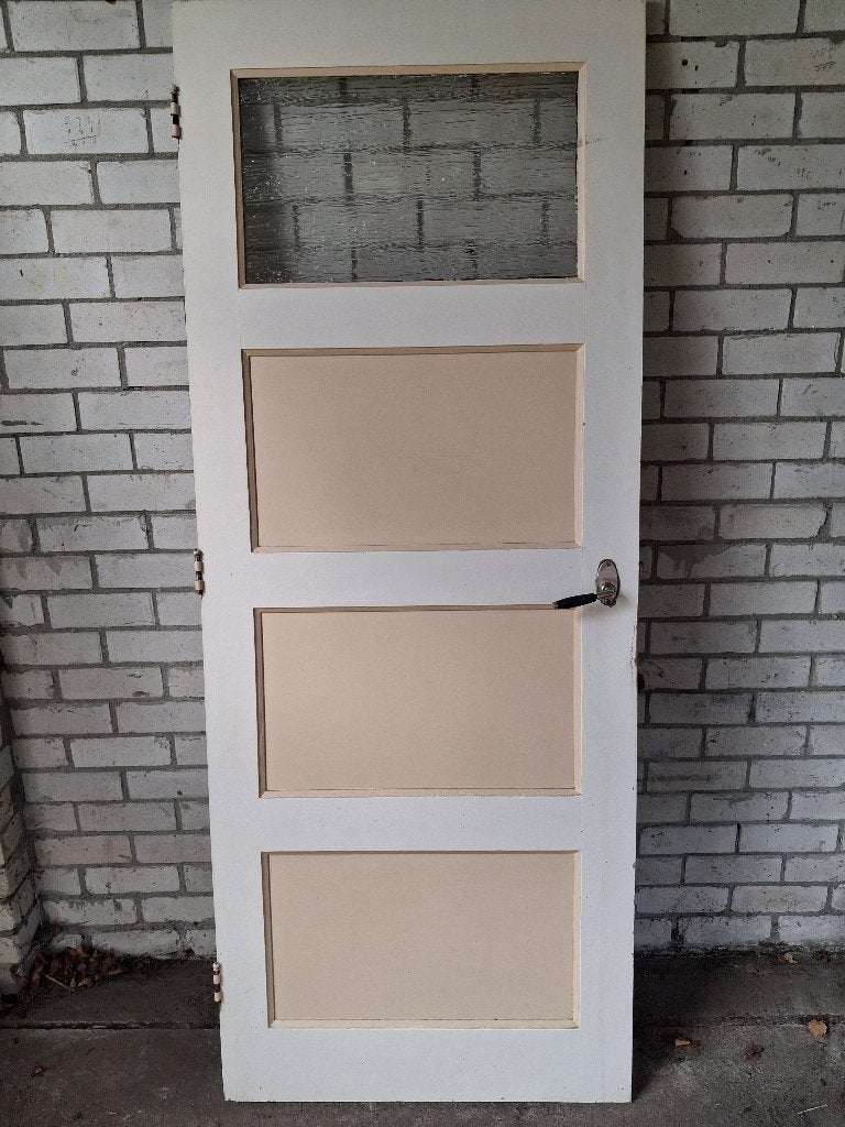Paneeldeur 196,5 cm hoog, 77,5 cm breed, Ophalen, Gebruikt, Minder dan 80 cm, Binnendeur