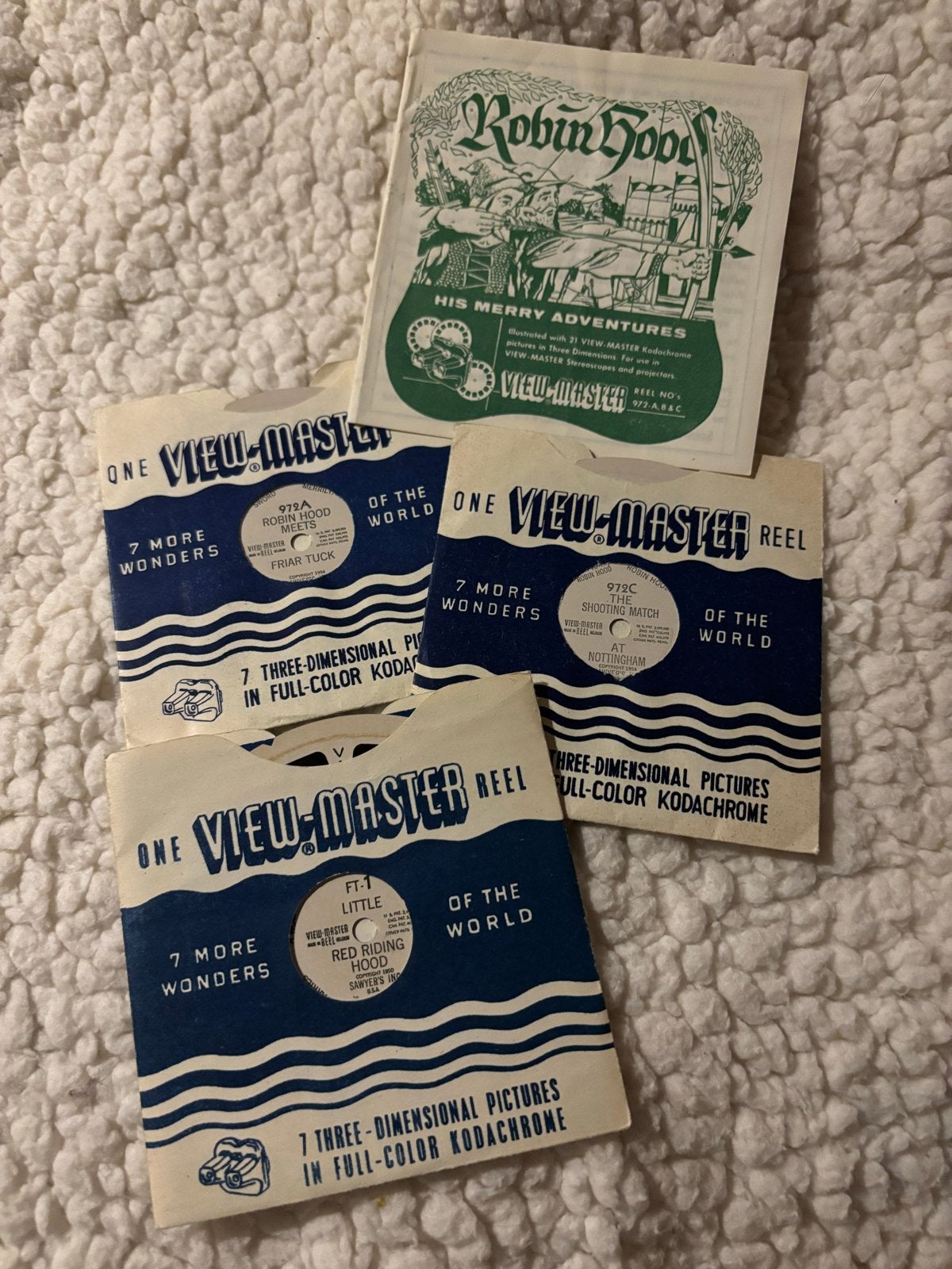 Vintage View-Master Reels - Robin Hood & Roodkapje, Ophalen of Verzenden, Gebruikt