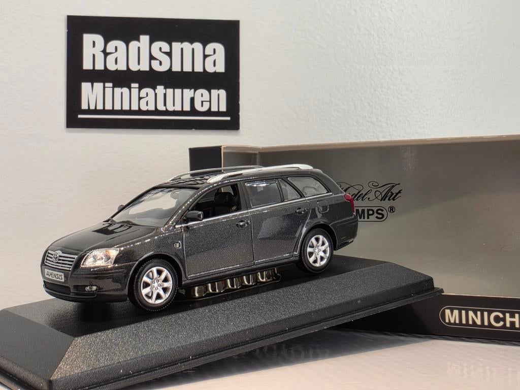 Toyota Avensis T25 - Antraciet metallic - 1:43 Minichamps, Auto, Nieuw, Ophalen of Verzenden, MiniChamps