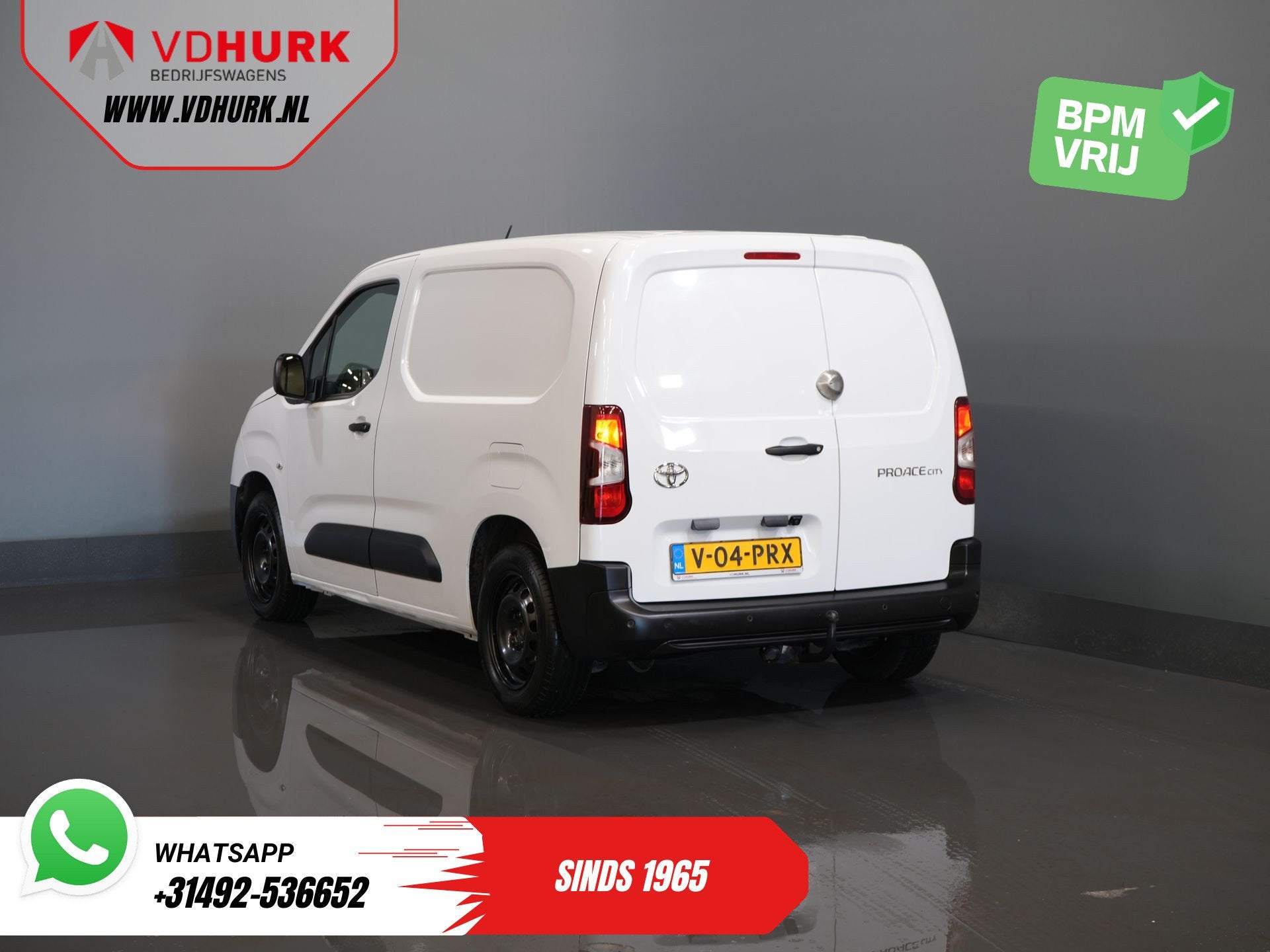 Toyota PROACE CITY 1.5 130 pk Aut. Carplay/ 3Pers/ Stoelverw, Auto's, 1350 kg, Gebruikt, Wit, Origineel Nederlands