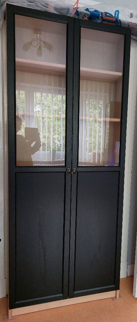 Ikea kast Billy / Oxberg, Huis en Inrichting, Ophalen, Overige materialen, Met deur(en), 200 cm of meer