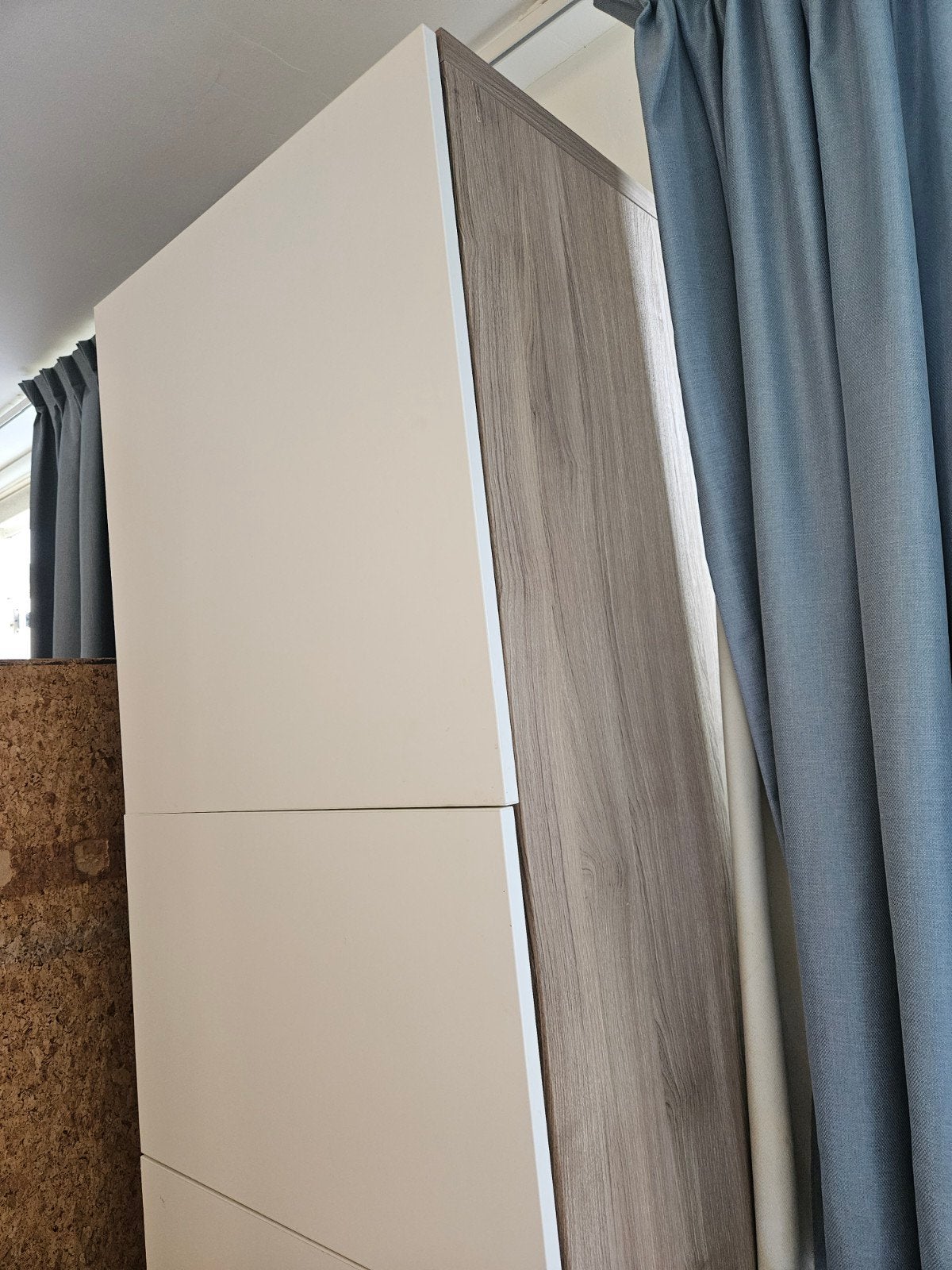 IKEA Besta Kast met 4 Lades - Wit/Houtnerf, Huis en Inrichting, Kasten | Ladekasten, Modern, Scandinavisch, 200 cm of meer, Zo goed als nieuw