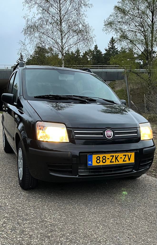 Fiat Panda 99.336KM 2e EIGEN. AIRCO APK NAP NIEUW DISTR.RIEM, Auto's, Fiat, Voorwielaandrijving, Zwart, Origineel Nederlands, Handgeschakeld
