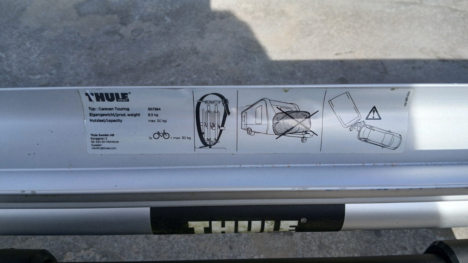 fietsendrager thule voor op de dissel kantelbaar., Ophalen