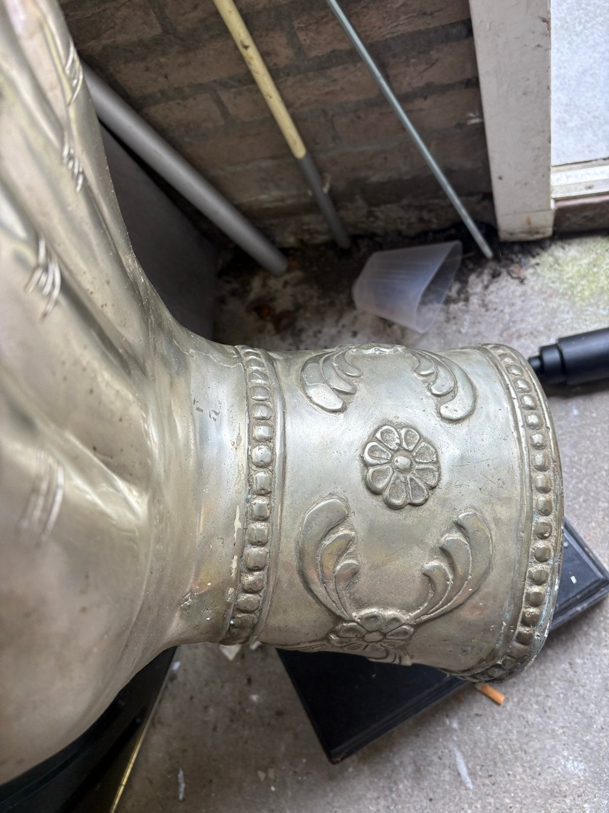 Decoratieve Boeddha Hand Beeld - Zilverkleurig, Ophalen, Gebruikt
