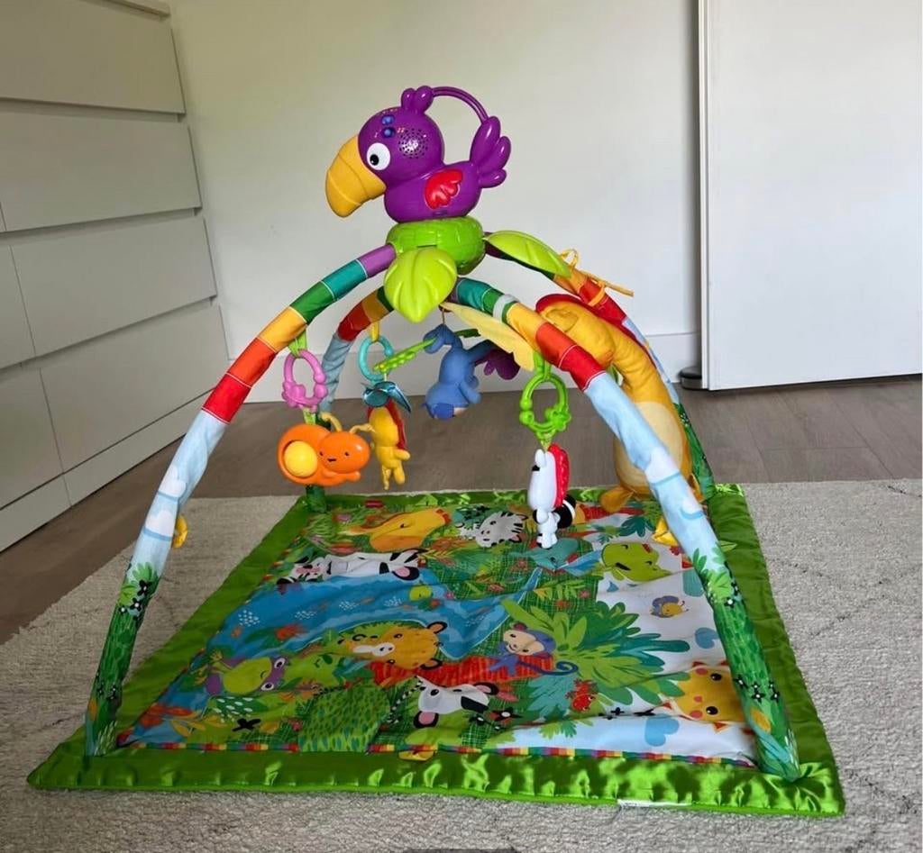 Fisher-Price Jungle Baby Gym met Licht en Geluid., Ophalen of Verzenden, Zo goed als nieuw, Speelset, Met geluid