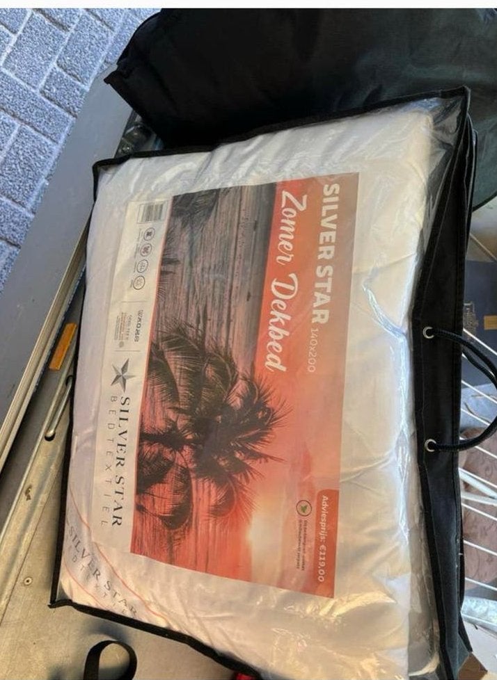 2 stuks Silver Star Zomer Dekbed 140x200, Eenpersoons, Wit, Nieuw, Ophalen of Verzenden