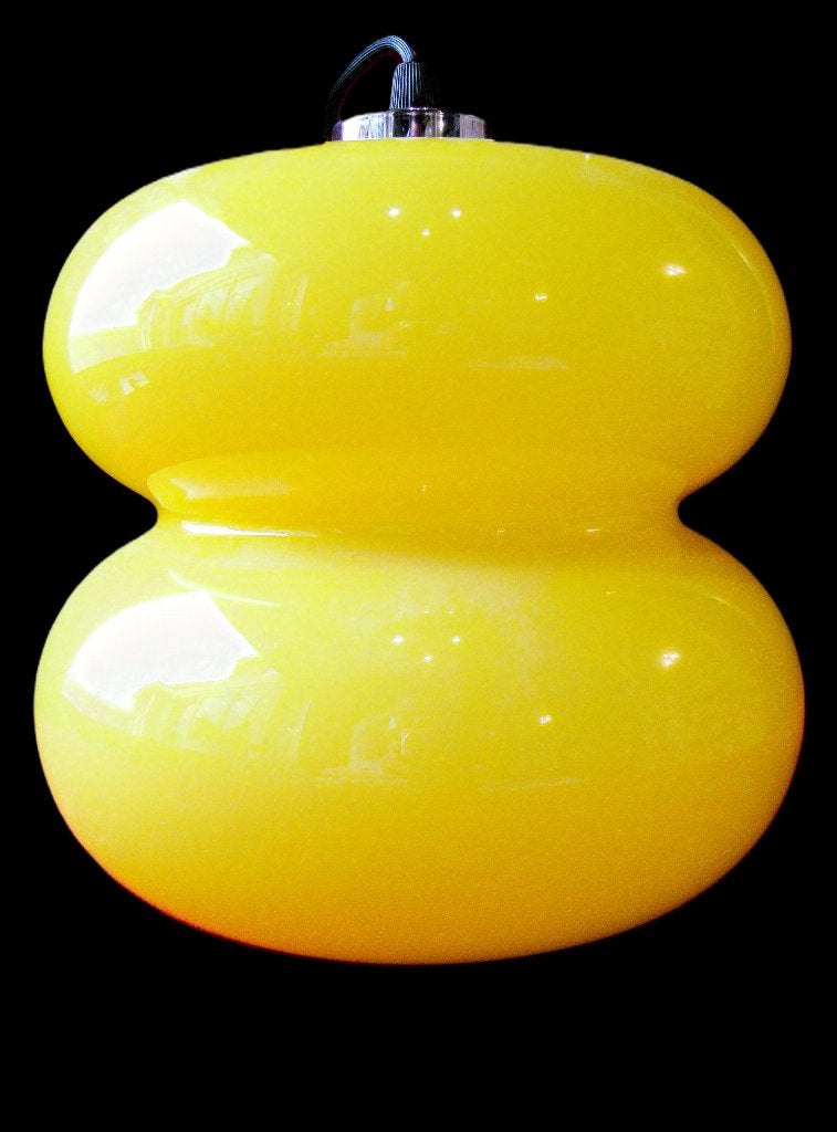 Sterckx hanglamp De Rupel Glas Boom (1968 – 1969)., Antiek en Kunst, Ophalen