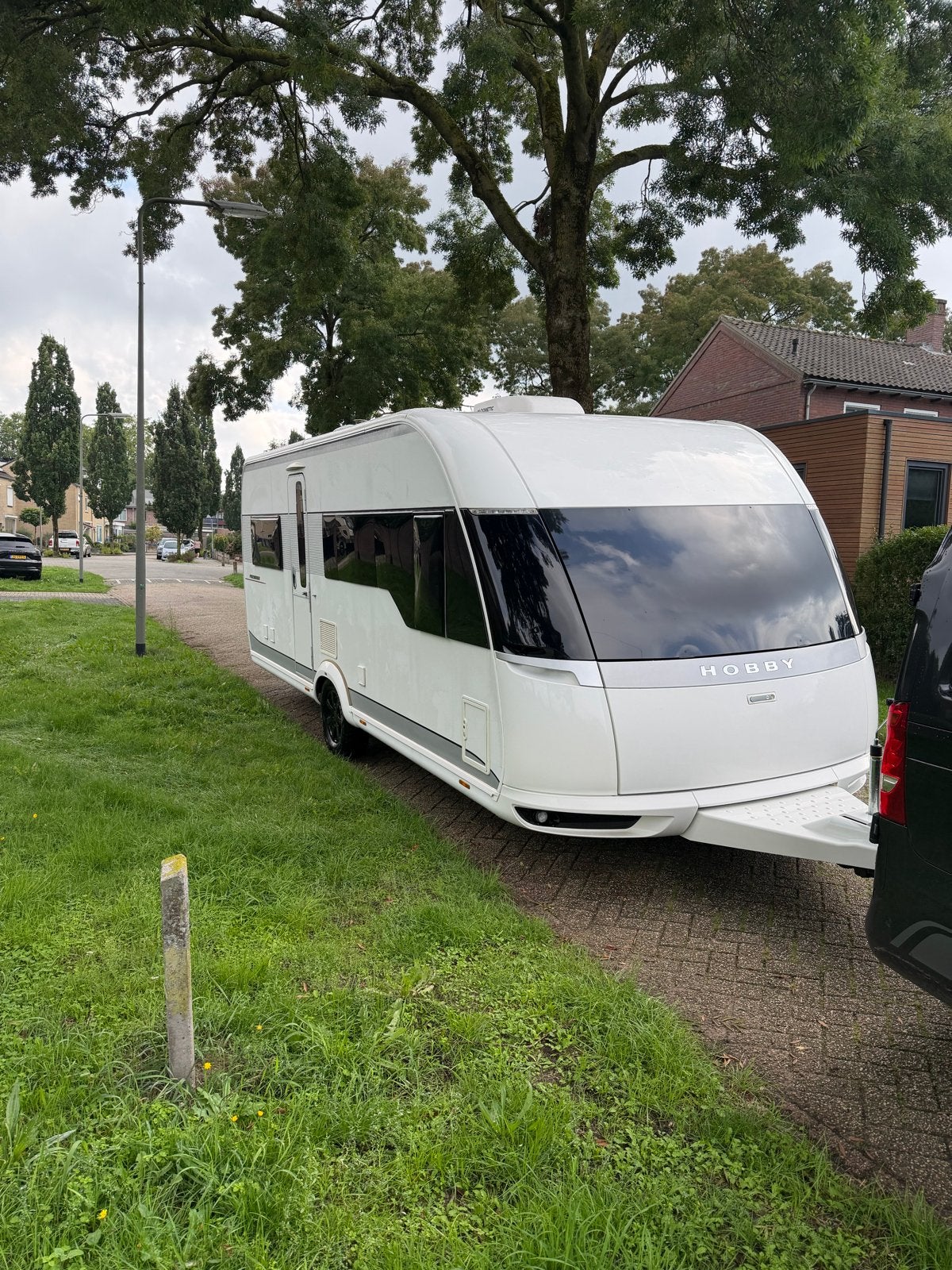 Hobby Premium 560  met Airco en Voortent, Vast bed, Rondzit, Hobby, Airco